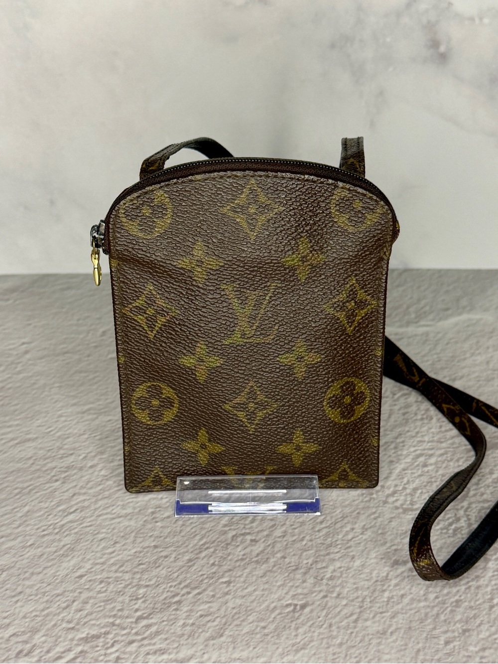 Louis Vuitton Monogram Pochette Secret Vintage Mini Crossbody Pouch Bag - Picture 3 of 15